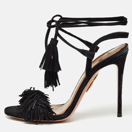 Aquazzura: Чёрные сандалии 