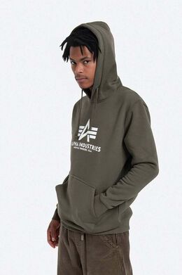 Alpha Industries: Зелёная толстовка 