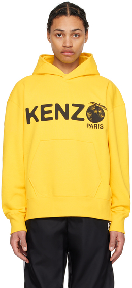 Kenzo: Жёлтая толстовка Paris