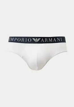 Emporio Armani: Белые трусы 