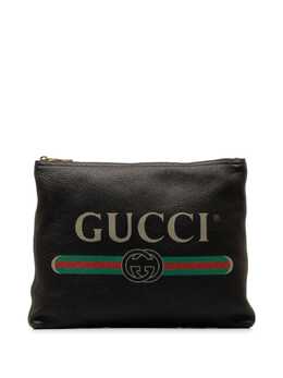 Gucci Pre-Owned: Чёрный клатч 