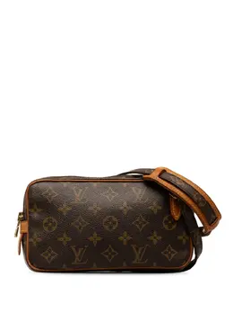 Louis Vuitton Pre-Owned: Коричневая сумка через плечо