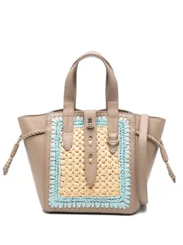 Furla: Бежевая сумка-шоппер  Net