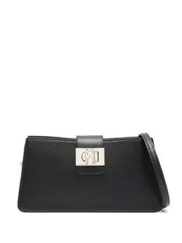 Furla: Чёрная сумка через плечо 