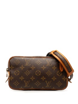 Louis Vuitton Pre-Owned: Коричневая сумка через плечо