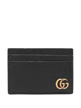 Gucci: Чёрный кошелёк  GG Marmont