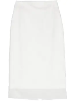 Sportmax: Белая юбка 