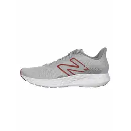 New Balance: Серые кроссовки 