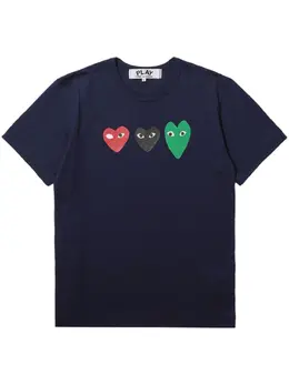 Comme Des Garçons Play: Футболка  Heart с принтом