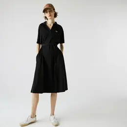 LACOSTE: Чёрное платье 