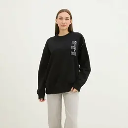 MM6 Maison Margiela: Чёрный свитшот