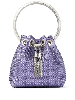 Jimmy Choo: Фиолетовая сумка  Bon Bon