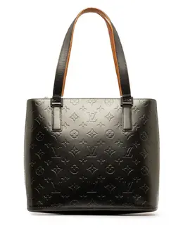 Louis Vuitton Pre-Owned: Тёмная сумка-шоппер