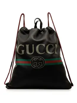 Gucci Pre-Owned: Чёрный рюкзак