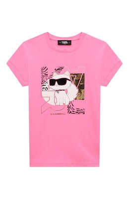 Karl Lagerfeld Kids: Хлопковая футболка 