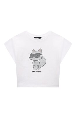 Karl Lagerfeld Kids: Хлопковая футболка 