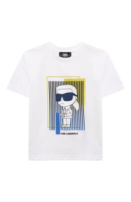 Karl Lagerfeld Kids: Хлопковая футболка 