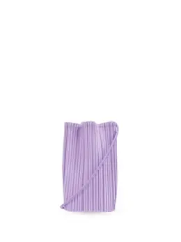 Pleats Please Issey Miyake: Фиолетовая сумка 
