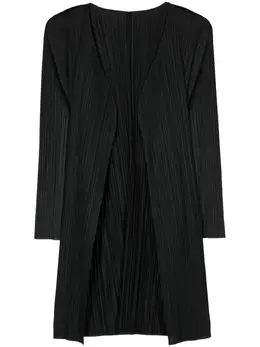 Pleats Please Issey Miyake: Чёрный кардиган 