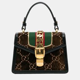 Gucci: Коричневая сумка  Sylvie