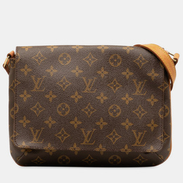 Louis Vuitton: Коричневая сумка  Musette