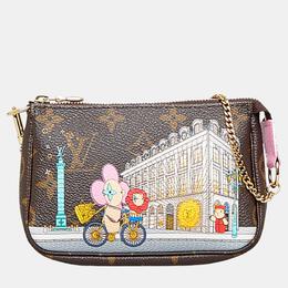 Louis Vuitton: Коричневая сумка  Pochette Accessoires