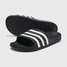 adidas: Чёрные шлёпанцы  Adilette Aqua