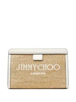 Jimmy Choo: Бежевый клатч 