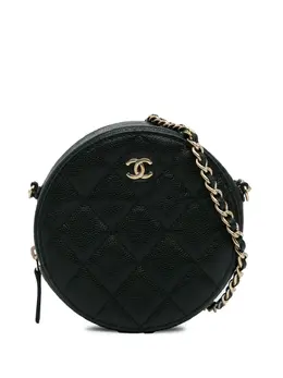 CHANEL Pre-Owned: Чёрный клатч 