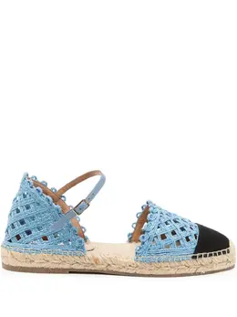 Aquazzura: Голубые мокасины 