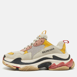 Balenciaga: Многоцветные кроссовки  Triple S