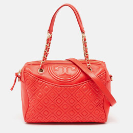 Tory Burch: Красная сумка  Fleming