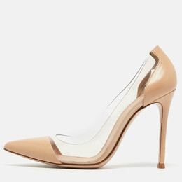 Gianvito Rossi: Бежевые туфли  Plexi