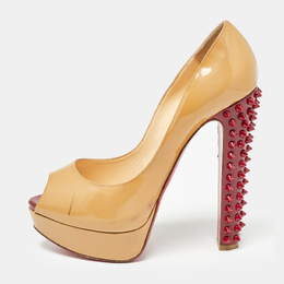 Christian Louboutin: Бежевые туфли 