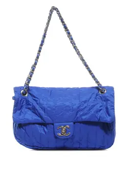 CHANEL Pre-Owned: Голубая сумка 