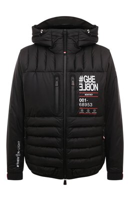 Moncler Grenoble: Чёрный пуховик 