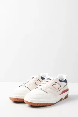 New Balance: Бежевые кеды 