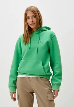 Lacoste: Зелёная толстовка 