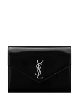 Saint Laurent: Чёрный клатч Envelope