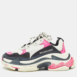 Balenciaga: Многоцветные кроссовки  Triple S