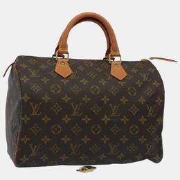 Louis Vuitton: Коричневая сумка  Speedy