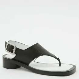 Mm6 Maison Margiela: Чёрные босоножки 