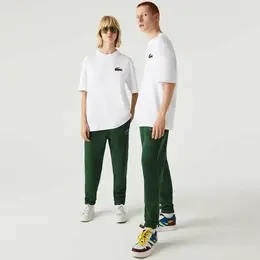 LACOSTE: Белая футболка 