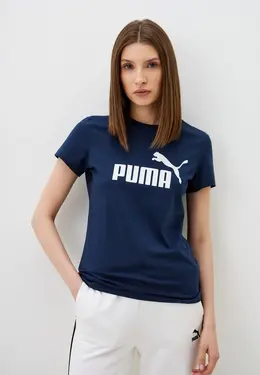 PUMA: Синяя футболка 