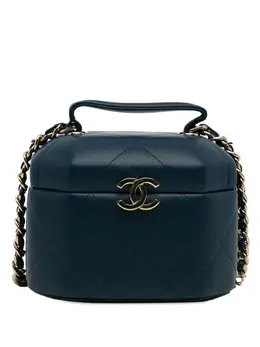 CHANEL Pre-Owned: Голубая сумка 