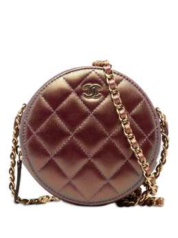 CHANEL Pre-Owned: Фиолетовая сумка через плечо 