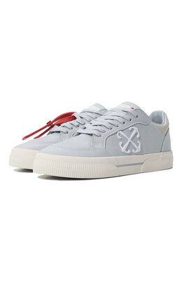 Off-White: Голубые кеды  Vulcanized