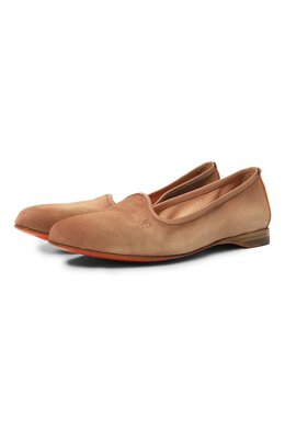 Santoni: Бежевые лоферы 