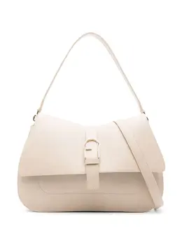 Furla: Бежевая сумка-шоппер 