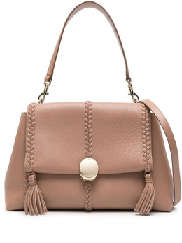 Chloé: Бежевая сумка-шоппер 